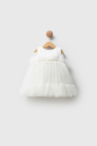 YUSALİ Baby Girl Special Day Princess Tulle Evening Dress Party Dress Wedding Dress