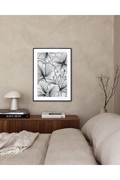 Thetic Model floral - Poster de perete PREMIUM fără cadru cu estetică modernă