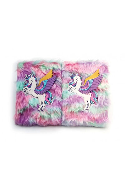Generic Brand Caiet de amintiri din pluș cu design unicorn