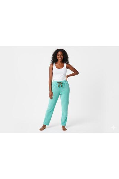 FAMES PİJAMA Winter Plush Women's Pajama Bottoms