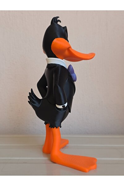 T.Gift 3D Daffy Duck Detaylı ve Renkli Büyük Figür 26 Cm