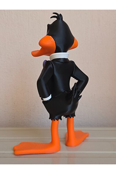 T.Gift 3D Daffy Duck Detaylı ve Renkli Büyük Figür 26 Cm