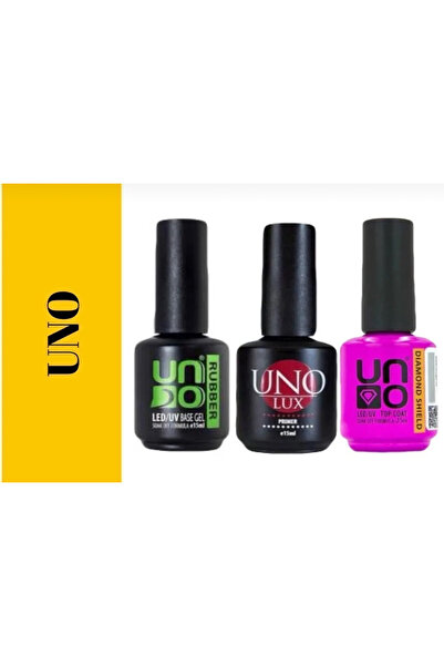 Anıl Gel Polish Uno Diamond Top Coat , Uno Rubber Base Coat , Primer 15’ Ml