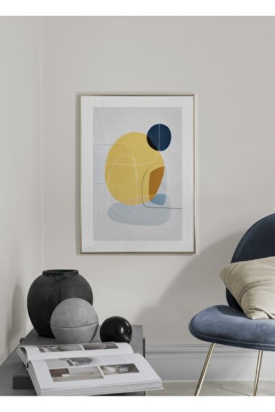 Thetic Contemporary Yellow No1 - Poster de perete PREMIUM fără cadru cu estetică modernă