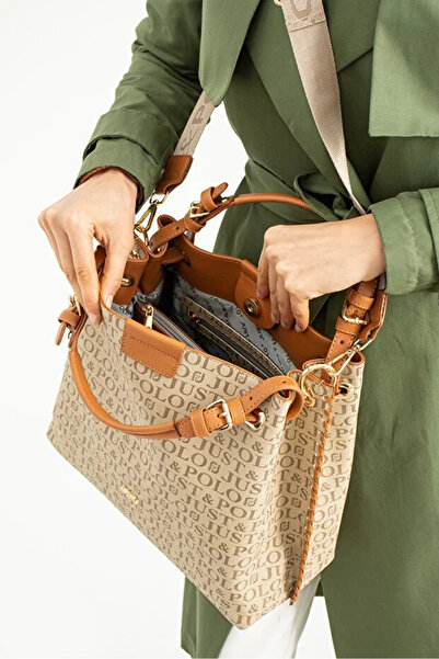 Just Polo Jp Polo Women's Original Large Size Luxury Hand & Shoulder Bag Size: 26 X 30 cm