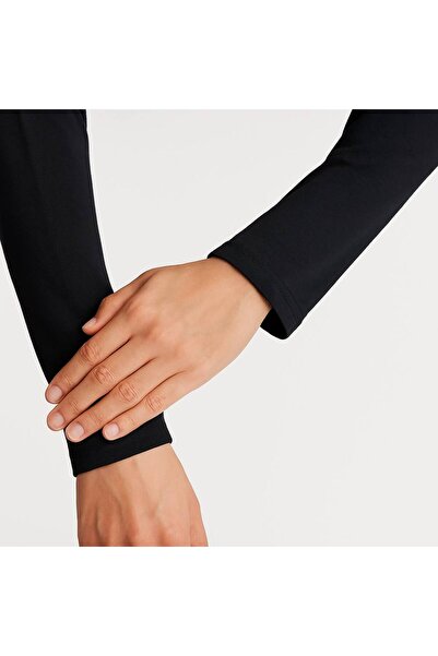 FLORA TEKSTİL Хіджаб рукав з трикотажу для молитви - ЧОРНИЙ -