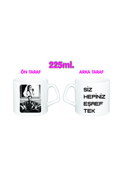 DKDZ SHOP Eşref Tekk Printed Mini Mug Cup 225ml.