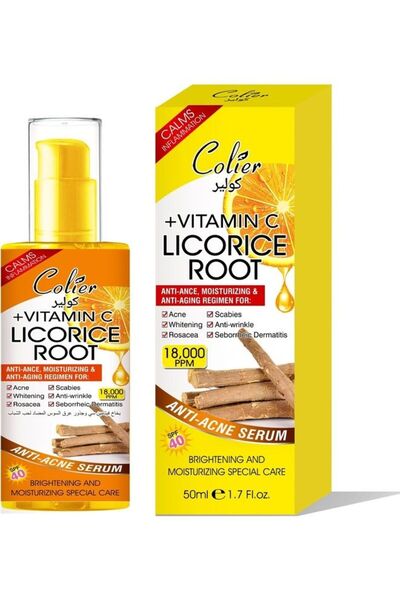 colier Vitamin C + Licorice Root Anti-Acne Face Serum 50 ml