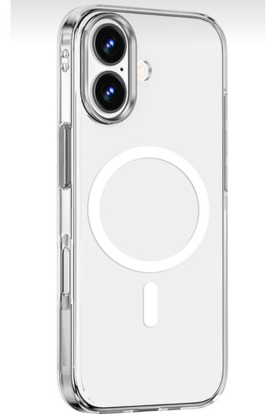 SOLİD CASE (Sararmaz) iPhone 17 Pro Compatible Hard Transparent Mica Sararmaz Slim Fit Dust Protection Case