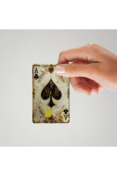 Huggy Craft Dekoratif İskambil Kağıdı Sinek Temalı Kredi Kartı Kaplama & Sticker