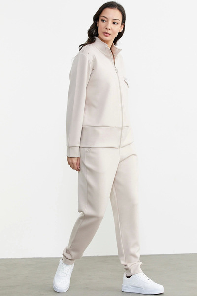 Eng Sementa 76282 Stone Detailed Scuba Tracksuit Set