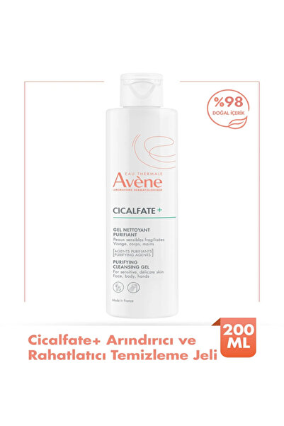 Avene Tahriş Olmuş Cildi Kurutmadan Arındırıcı ve Rahatlatıcı Cicalfate+ Temizleme Jeli 200 ML
