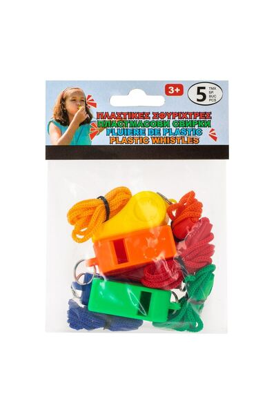 OEM Colorful Whistles - 5pcs