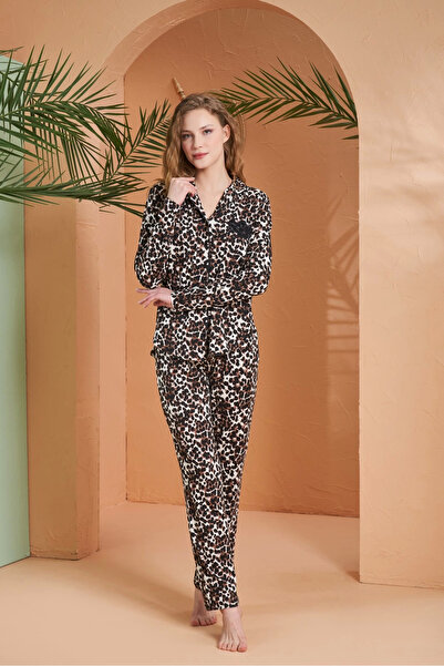 Eng Pjs 27064 Women's Button down Pajama Set
