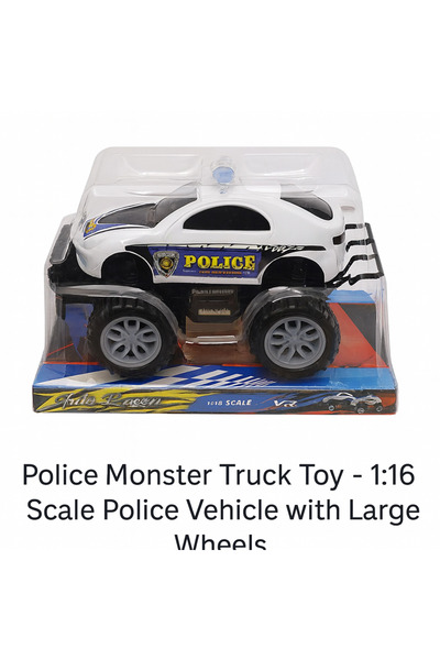 TSUMAB Remote Control Police Car – RC Toy Vehicle with Lights & Big Wheels