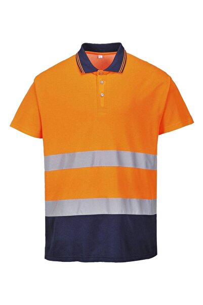 PORTWEST Protective T-shirt with collar and reflective strips Comfort Bicolor Portwest-S174 S Orange