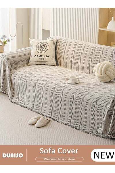 Generic DUNISO 3 Cushion Sofa Cover, Washable Sofa Throw Blanket, Versatile Sofa Slipcover for All Seasons