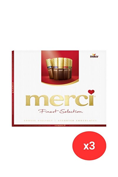 Merci ciocolată cu umplutură de mousse de ciocolată 210 grame x 3 bucăți