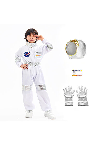 Generic Astronaut Costume Space Suit Role Play Costume For Kids Ages 4-6