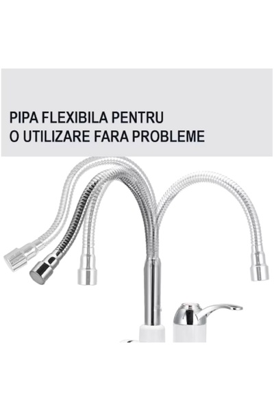 EMATTERIO Instant Heating Electric Faucet, Sink Mount, 3000W, Maximum Temperature 60°C
