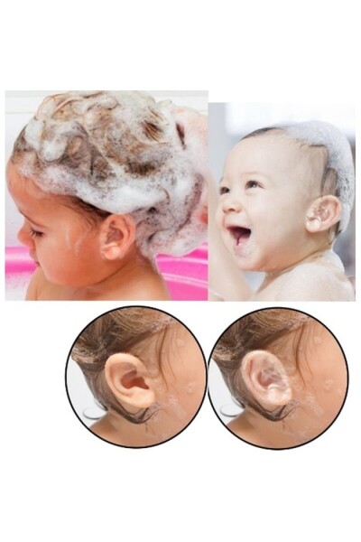 jetniva Bebek Banyo Kulak Koruyucu Bant – 20 Adet Su Geçirmez, Şeffaf ve Cilt...
