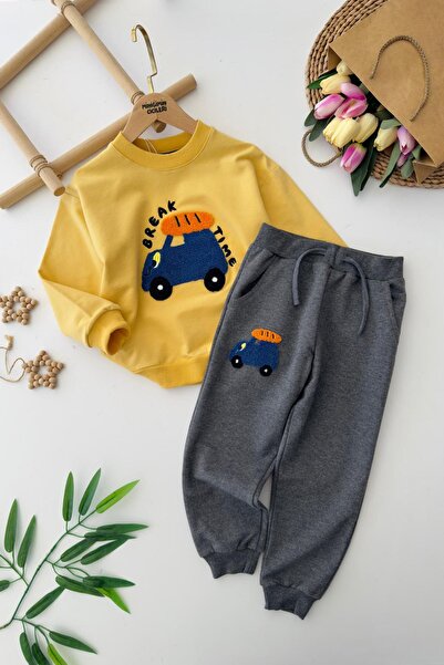 Minigimin Cicileri My Little One's Cicileri Break Car Poncho Detailed Colorfu...