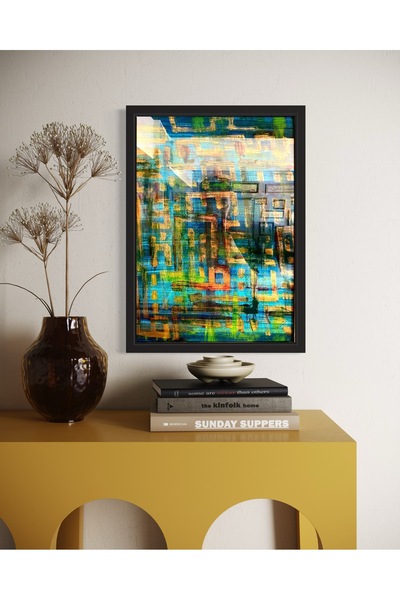 Siraze sanat Soyut Kûfî Karalama Tablo – Modern Hat Sanatı – El Yapımı Dekoratif Çalışma-kişiye özel