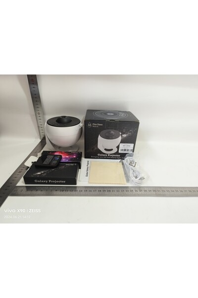 Flippy Galaxy Projector Lamp – Starry Sky, Globe, 360° Rotation, 20 Images, USB, 10W (15x15cm)