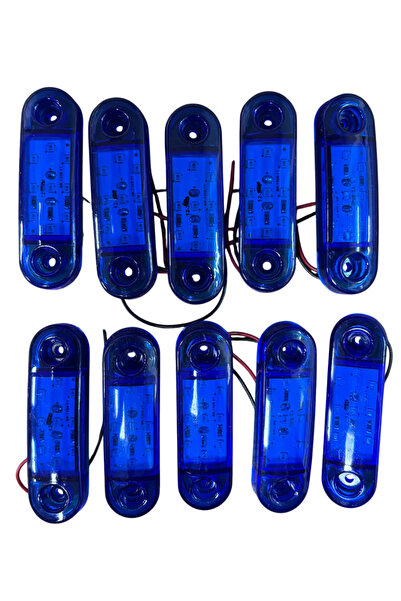 TAS 9 Led Parmak Lamba Oval 12v Mavi Su Geçirmez E Belgeli 10 Adet Fiyatı TAS...