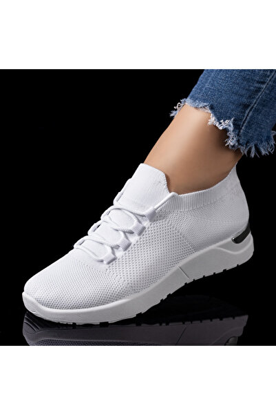 BMoD Women's white sneakers with laces MOD08521