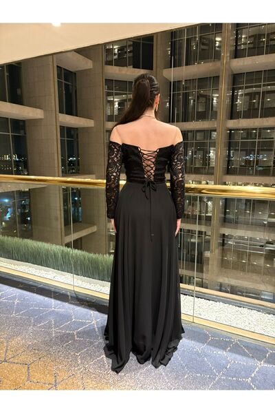 sundas boutique Black elegance nights dress