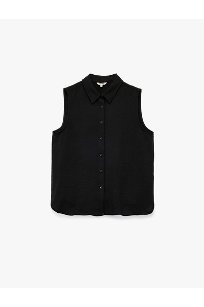 Koton Tricou de bază din amestec modal de bumbac, slim fit, cu mânecă scurtă