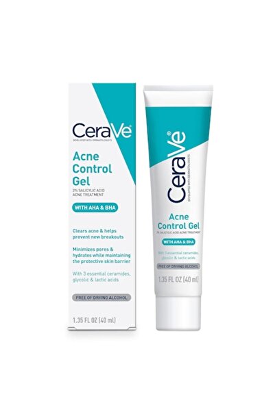 CeraVe Gel pentru Fata, Cerave, Acne Control gel, cu AHA si BHA, pentru Ten cu Tendinta Acneica, Anti-Imper
