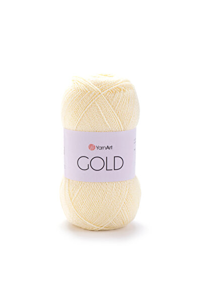 Yarnart Aur 92% acrilic 8% poliester metalic sclipitor fire de tricotat manua...