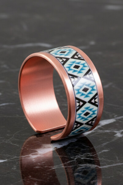 OSMANLI GÜMÜŞ Women's Copper Ring - Eyes Model Special Edition Ring
