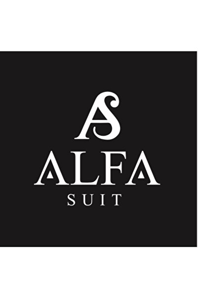 ALFA SUIT Kışlık ekose kombinli mono yaka kapaklı cep takım elbise