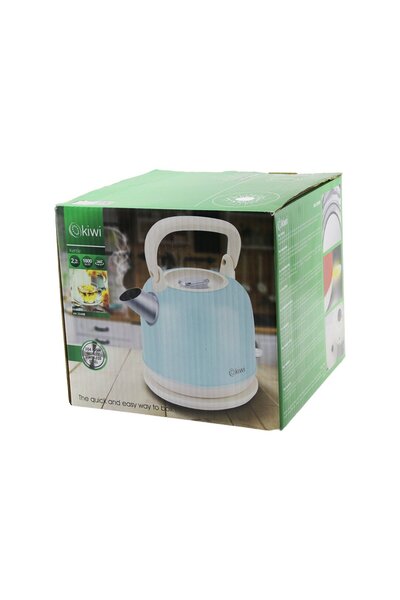 Genel Markalar KİWİ KK-3340B MAVİ NOSTALJİ DEMLİK MODELÇELİK KETTLE SU ISITIC...