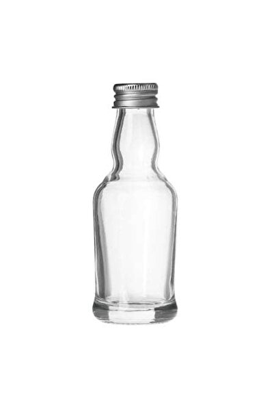SHOPIENS Transparent Shopiens® Bottle with Silver Metal Cap, 30 ml