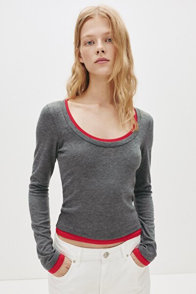 Pull & Bear Double long sleeve T-shirt