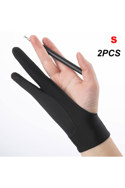 Choice قفازات الرسم اليدوية المضادة للمس ذات الإصبعين من قطعتين، لوازم فنية ل...