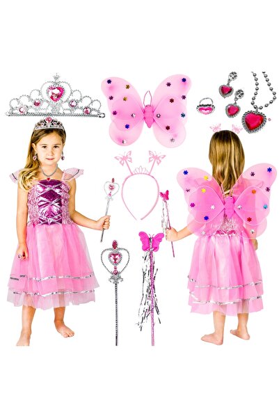 Other Accesorii pentru costum de prințesă zână fluture 2 în 1, 9 articole
