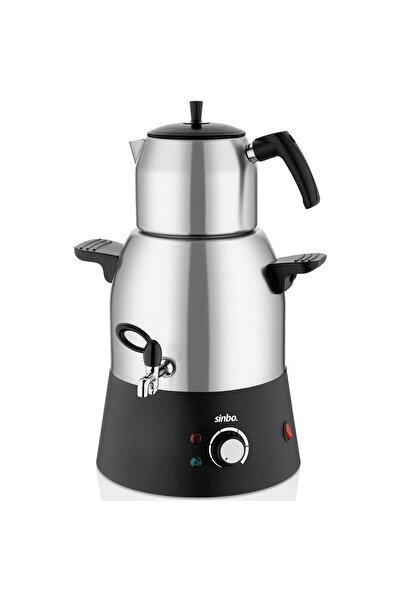 Go İthalat ELEKTRİKLİ SEMAVER MUSLUKLUÇAY MAKİNESİ ÇAYCI ÇELİK SU KAZANI=3LT ...