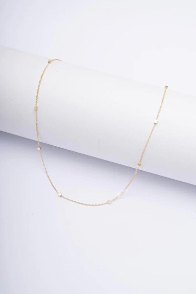POSH AND PROUD ÖZEL SERİ ÇOKLU KÜP DETAY GOLD 14K ZİNCİR KOLYE
