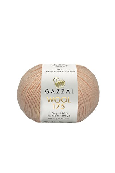 Gazzal Wool 175 %100 Superwash Merinos Yünü – Örgü İpliği, 50g / 175m-348-1 ADET
