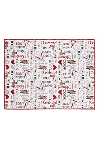 SHOPIENS Kitchen Drying Towel, White with Cutlery Pattern, 50 x 39 cm