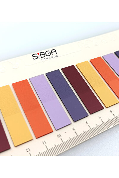 sibga tasarım Transparent Color Postit Post-It Post It. Book Marker Bookmark Postit Sticker Note Paper 200 Sheets
