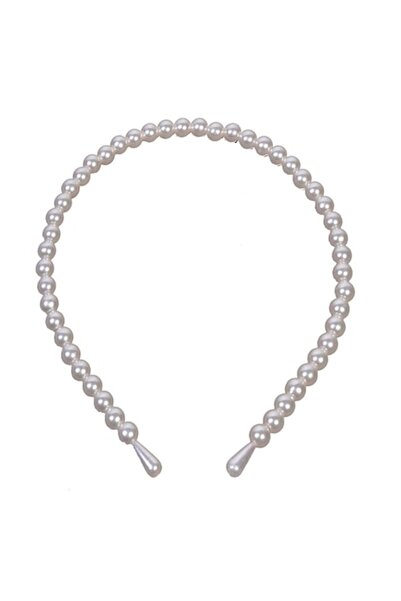 SHOPIENS Bentita Par Dama cu Perle, Alb - MYONNA