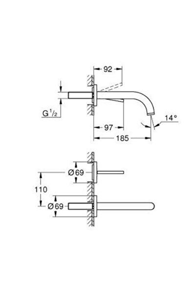 Grohe Atrio 2 Hole Joystick Sink Faucet - 29410000