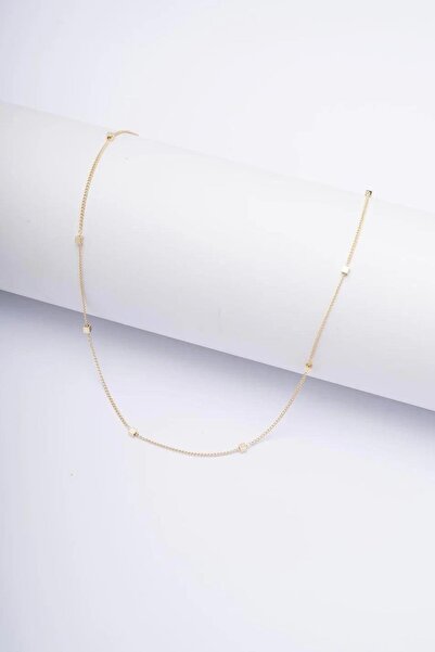 POSH AND PROUD ÖZEL SERİ ÇOKLU KÜP DETAY 65 CM GOLD 14K ZİNCİR KOLYE
