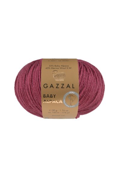 Gazzal Baby Alpaca %55 Alpaka %45 Süperwash Yün 50 gr 160m Örgü İpliği-46027-...